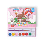 Childrens Art Watercolor Drawing Book, Cartoon Watercolor Painting Set, Coloring Book