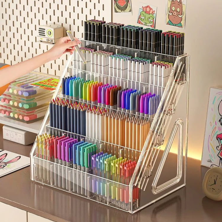Large Capacity Acrylic Watercolor Pencil Storage Rack
