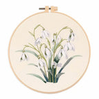 Embroidery Kit for Beginners Fabric Cross Stitch Kits for Adults DIY Embroidery Starter Kit with Flower Patterns