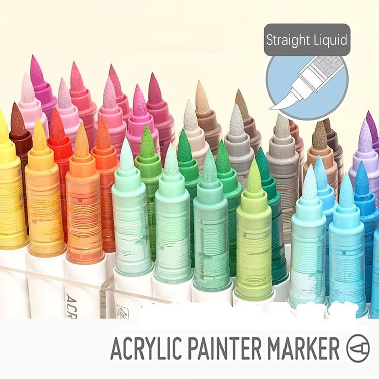 Acrylic Liquid Marker Pens Set 9 Colors for Drawing Painting Graffiti Art