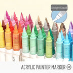 Acrylic Liquid Marker Pens Set 9 Colors for Drawing Painting Graffiti Art