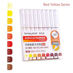 Acrylic Liquid Marker Pens Set 9 Colors for Drawing Painting Graffiti Art