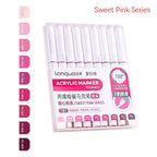 Acrylic Liquid Marker Pens Set 9 Colors for Drawing Painting Graffiti Art