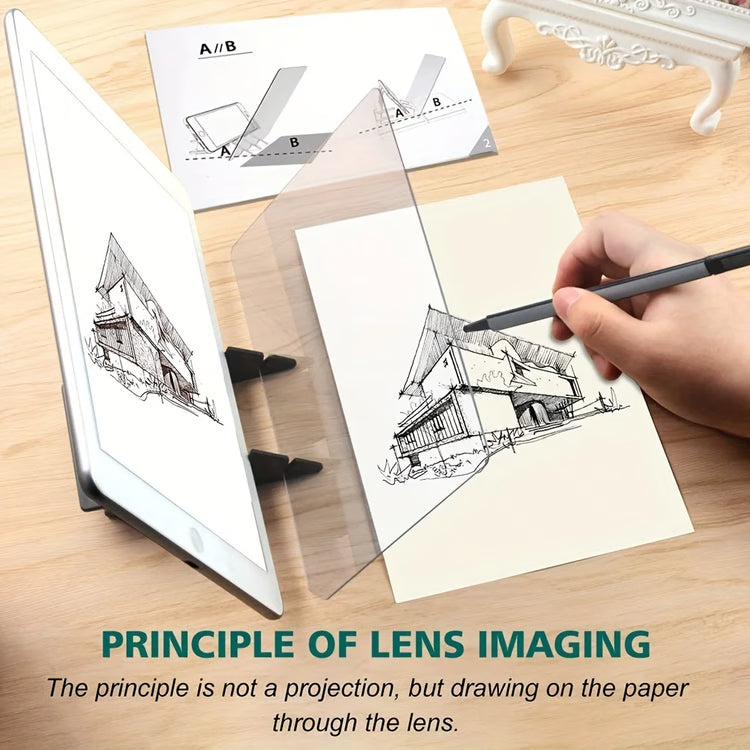 Portable Optical Tracing Board, Optical Clear Drawing Projector for Easy Tracing and Painting