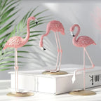 Pink Resin Flamingo Desktop Sculpture & Art Ornament