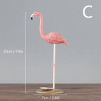 Pink Resin Flamingo Desktop Sculpture & Art Ornament