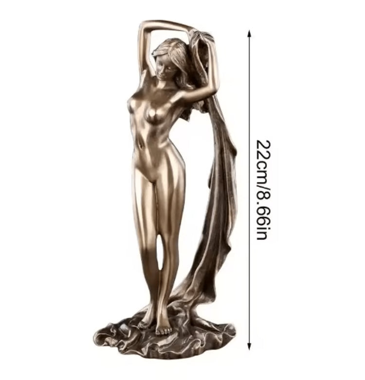 Resin Greek Goddess Statue Tabletop Art for Home & Garden Decor
