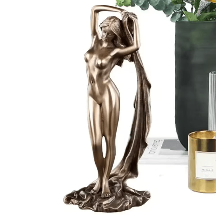 Resin Greek Goddess Statue Tabletop Art for Home & Garden Decor