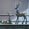 Modern Resin Deer Head Statue for Nordic Home Decor and Art Lovers